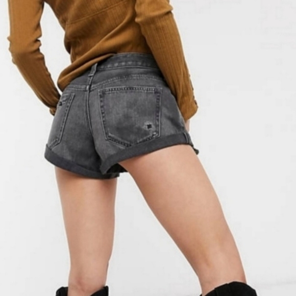 We the Free Black Denim Shorts Size 28 - Picture 4 of 8